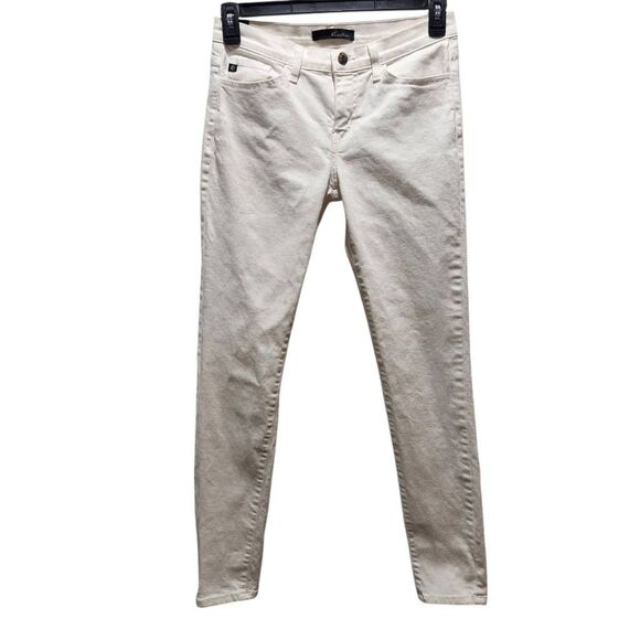 KANCAN Skinny Ankle Jeans Denim Stretch Low Rise Womens White Size 28 - Picture 1 of 8